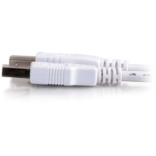 C2G USB 2.0 Type-A Male to Type-B Male Cable (3.3', White)
