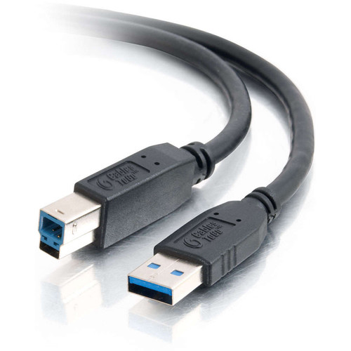 C2G 6.5' (2 m) USB 3.1 Gen 1 A Male to B Male Cable (Black)