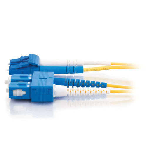 C2G 100' (30m) LC/SC Plenum-Rated Duplex 9/125 Single-Mode Fiber Patch Cable (Yellow)