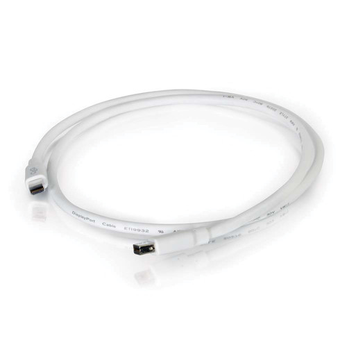 C2G Mini DisplayPort 1.2 Cable (White, 10')
