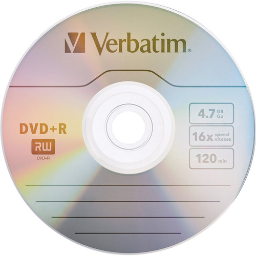 Verbatim DVD+R 4.7GB/120 Minutes 16x Disc (Pack of 10)