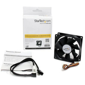 StarTech 80mm Computer Case Fan with PWM Connector (Black)