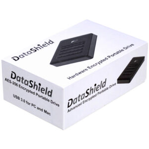 Fantom DataShield 256-bit AES Hardware Encrypted Portable USB 3.1 Gen 1 External Hard Drive (2TB)
