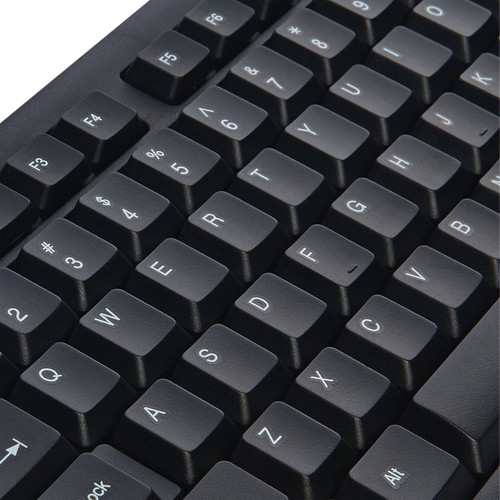 Verbatim Slimline Corded USB Keyboard and Mouse (Black)