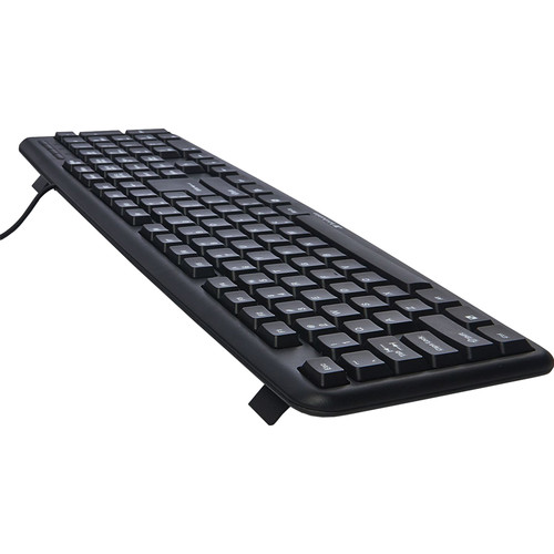 Verbatim Slimline Corded USB Keyboard (Black)