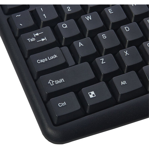 Verbatim Slimline Corded USB Keyboard (Black)
