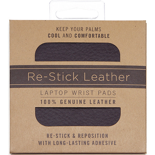 Cecilia Gallery Re-Stick Leather Laptop Wrist Pads (Set of Two Pads, Montana Cocoa)