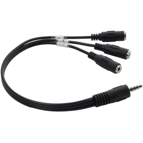 X-keys XK-1443-OYRG-BU USB 3-Switch Interface Bundle with 3 Orby Switches & TRRS 3-Way Splitter Cord