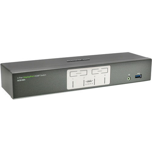 IOGEAR 4-Port DisplayPort KVMP Switch with USB 3.1 Gen 1 Hub
