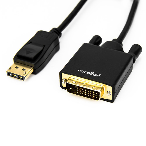 Rocstor DisplayPort 1.2 Male to DVI-D Male Adapter Cable (6')