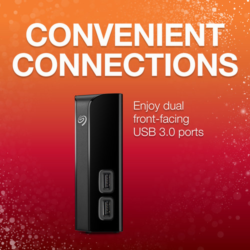Seagate 10TB Backup Plus USB 3.0 External Hard Drive with USB Hub