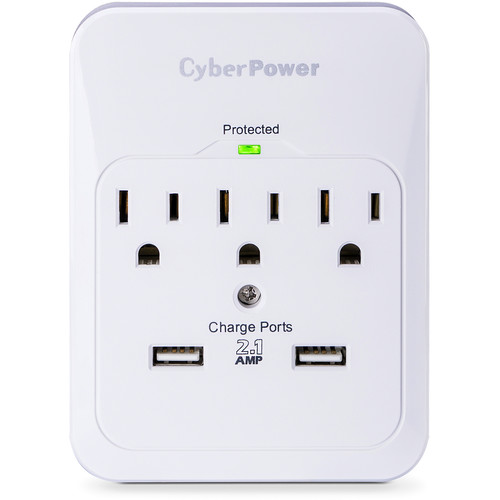 CyberPower Pro 3-Outlet/Dual USB Surge Protector