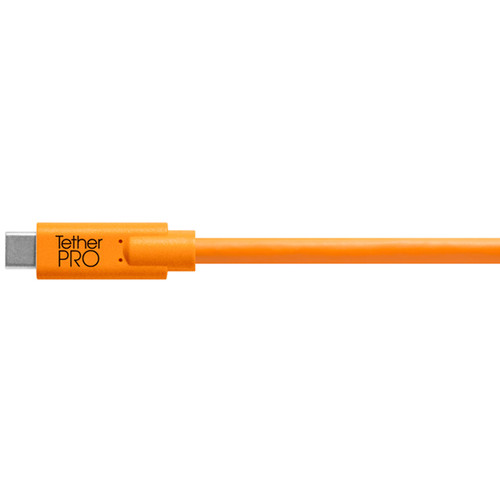 Tether Tools TetherPro USB Type-C Male to 5-Pin Micro-USB 2.0 Type-B Male Cable (15', Orange)