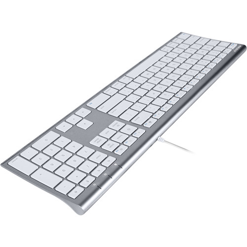 Macally Ultra Slim USB Wired Keyboard (Space Gray)