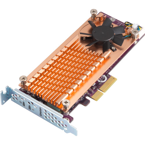QNAP Dual M.2 22110 / 2280 PCIe Gen3 x4 NVMe SSD Expansion Card