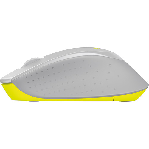 Logitech M330 Silent Plus Wireless Mouse (Gray/Yellow)