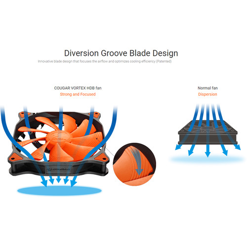 COUGAR Vortex HDB 120mm Fan (Orange)