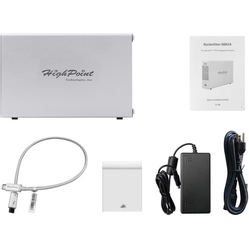 HighPoint RocketStor 6661A Thunderbolt 3 to PCIe 3.0 x16 Expansion Chassis