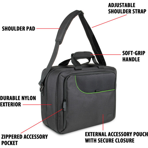 USA GEAR S13 Travel Carrying Case for Xbox One (Gray/Green)