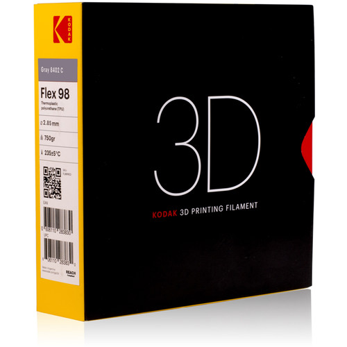 Kodak 2.85mm TPU Flex 98 Filament (750g, Gray)