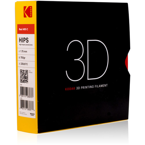 Kodak 1.75mm HIPS Filament (750g, Red)