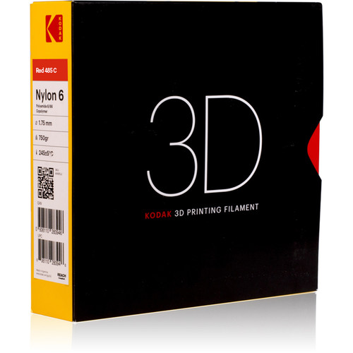 Kodak 1.75mm Nylon 6 Filament (750g, Red)
