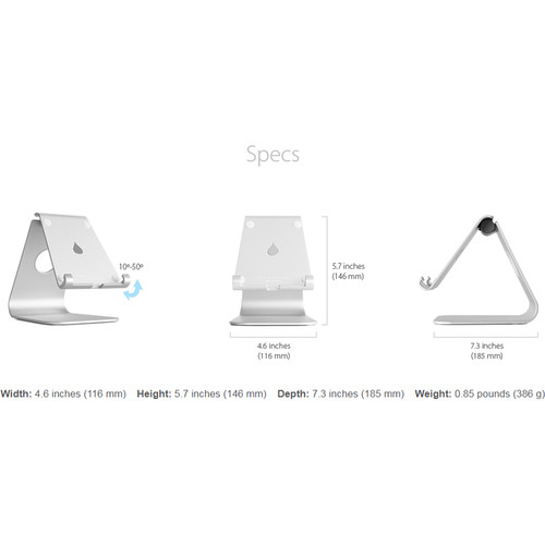 Rain Design mStand Tablet Plus Stand (Space Gray)