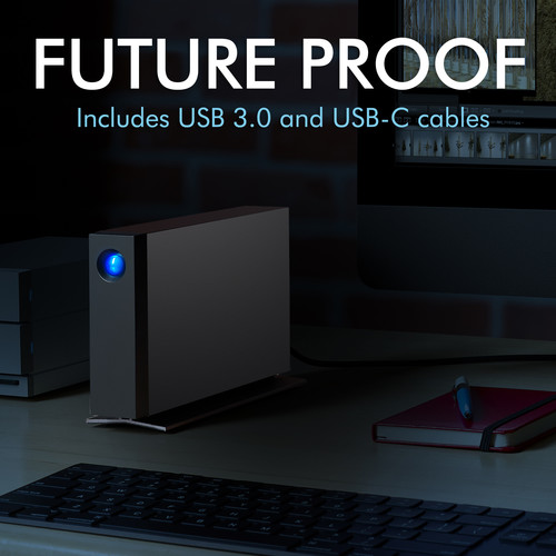 LaCie 8TB d2 Professional USB 3.1 Type-C External Hard Drive