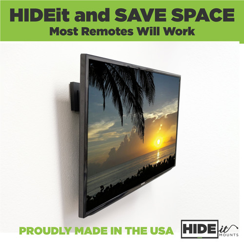 HIDEit Mounts Adjustable Wall Mount for Extra-Small Device (Black)