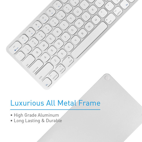 Macally Slim USB Wired Keyboard with 2 USB Ports