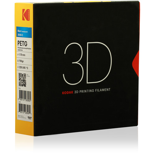 Kodak 1.75mm PETG Filament (750g, Translucent Blue)