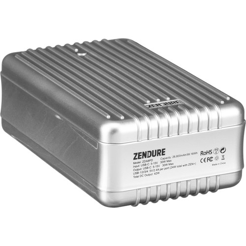 ZENDURE A8PD 26,800mAh Portable Charger with USB Type-C Input/Output (Silver)