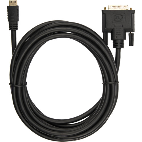 Rocstor Mini-HDMI Male to DVI-D Male Cable (10', Black)
