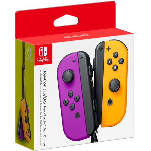 Nintendo Joy-Con Controllers (Neon Purple/Neon Orange)