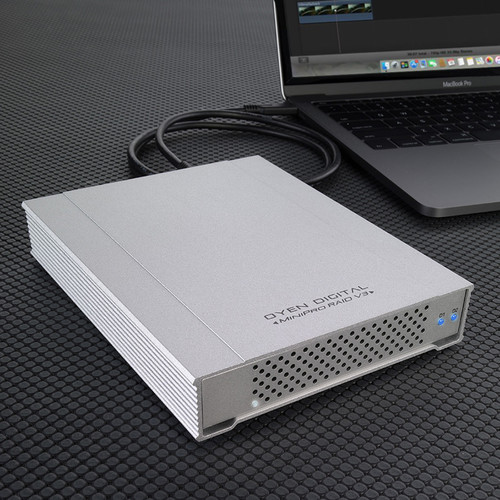 Oyen Digital MiniPro RAID V3 2-Bay USB 3.1 Gen 2 Type-C Enclosure (Silver)