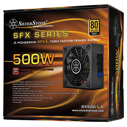 SilverStone 500W 80 Plus Gold Modular SFX-L Power Supply