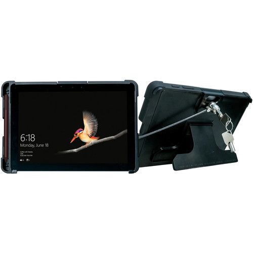 CTA Digital Security Case with Kickstand and Anti-Theft Cable for Surface Go