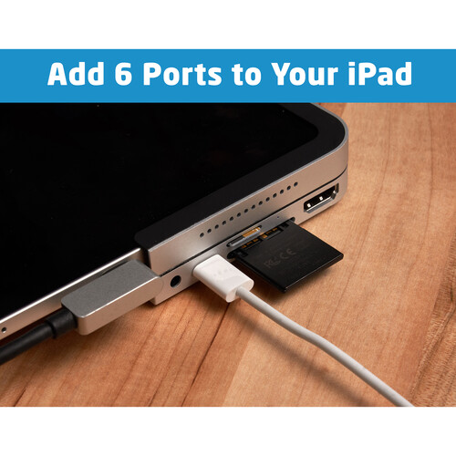 Xcellon 6-in-1 Multiport USB Type-C Docking Station for 10.9, 11 & 12.9