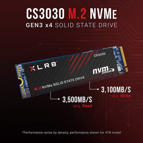 PNY Technologies 250GB XLR8 CS3030 NVMe M.2 Internal SSD