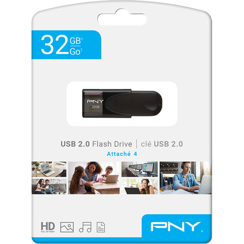PNY Technologies 32GB Attache 4 USB 2.0 Type-A Flash Drive