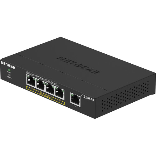 Netgear GS305PP 5-Port Gigabit PoE+-Compliant Unmanaged Switch