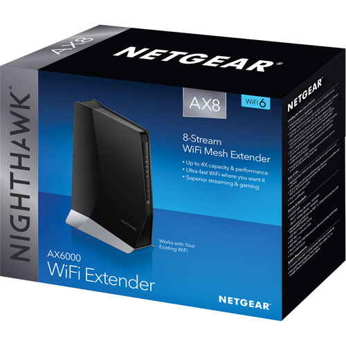 Netgear EAX80 Nighthawk AX8 Wi-Fi 6 Dual-Band Wireless Range Extender