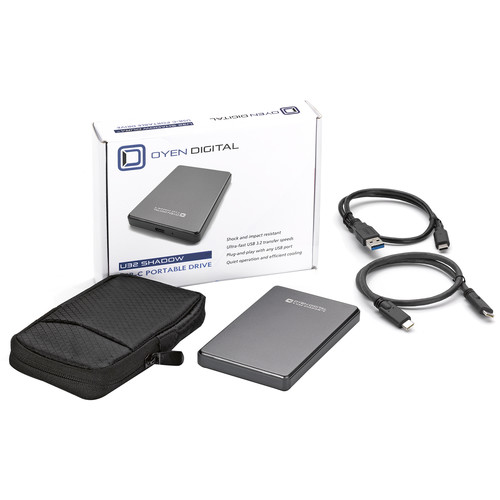 Oyen Digital 1TB U32 Shadow USB 3.2 Gen 2 Type-C Portable Solid State Drive