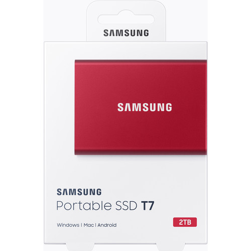 Samsung 2TB T7 Portable SSD (Red)