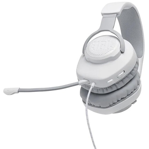 JBL Quantum 100 Wired Over-Ear Gaming Headset (White)