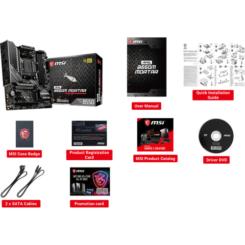 MSI MAG B550M MORTAR AM4 Micro-ATX Motherboard