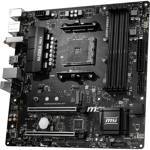 MSI B450M Bazooka Max Wifi AM4 Micro-ATX Motherboard