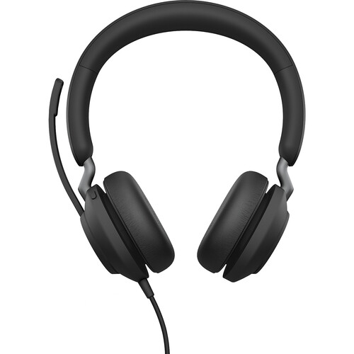 Jabra Evolve2 40 Stereo Wired On-Ear Headset (Unified Communication, USB Type-A, Black)