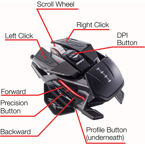Verbatim Mad Catz R.A.T. PRO X3 Wired Gaming Mouse (Black)
