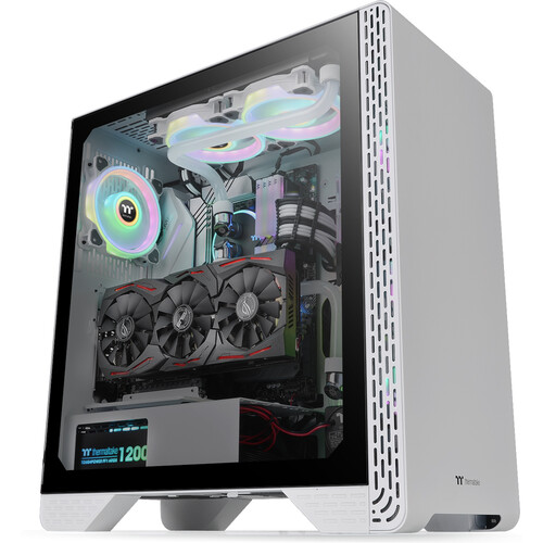 Thermaltake S300 Tempered Glass Mid-Tower Case (Snow)